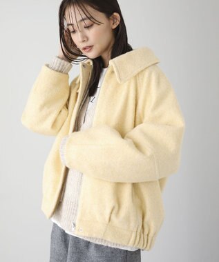 Green Parks ２ＷＡＹカラーコクーンブルゾン Yellow