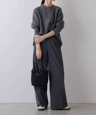 russet シンプルショルダーバッグ (CE-1243) Black/Navy