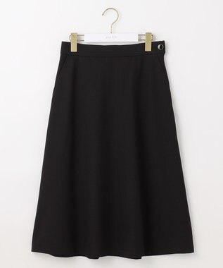 ANY SIS L ビューティサーモ2WAYストレッチ フレアスカート ブラック