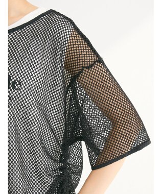 Green Parks ＳＥＴ２点　メッシュ＋ノースリーブロゴプルオーバー Black