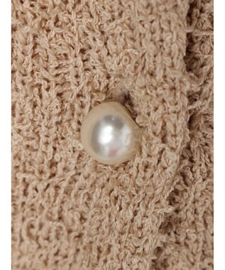 earth music&ecology カールヤーンカーディガン Beige