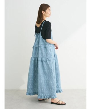 Green Parks ・Ｐｅｔｉｔ　Ｆｌｅｕｒフラワージャカードキャミワンピ Blue