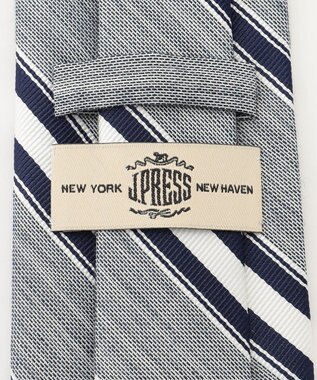 J.PRESS MEN 【LINEN MIX COLLECTION】 レジメンタル ネクタイ ネイビー系2