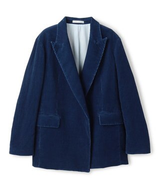 BEIGE， 【FUDGE 10月号掲載】BANGS / コットンコーデュロイテーラードジャケット Indigo
