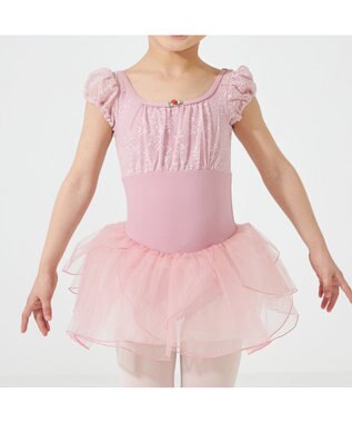 Chacott スカート付レオタード グレイッシュローズ