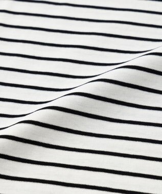 UNFILO L ラウンドテールロンT オフ×ブラック