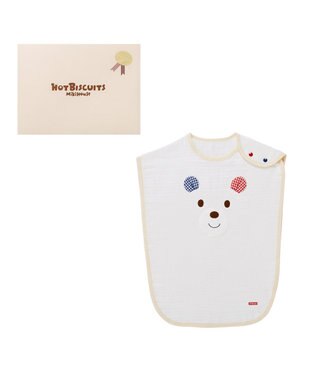 MIKI HOUSE HOT BISCUITS 顔ドン六重織ガーゼスリーパーギフトセット【BOX付き】 白