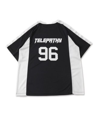 WEGO サッカーメッシュ切り替えビッグT ブラック