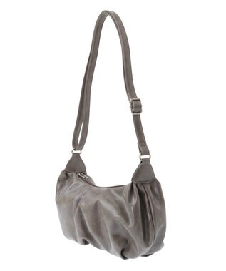 CRAFT STANDARD BOUTIQUE ヴィンテージライクギャザーショルダーバッグ Gray