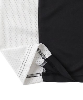 WEGO サッカーメッシュ切り替えビッグT ブラック