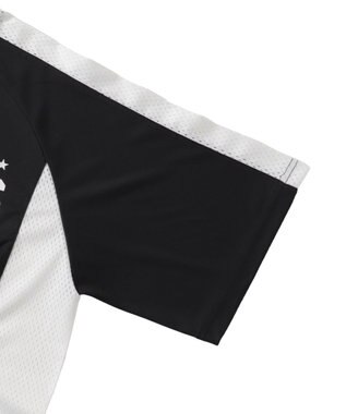 WEGO サッカーメッシュ切り替えビッグT ブラック