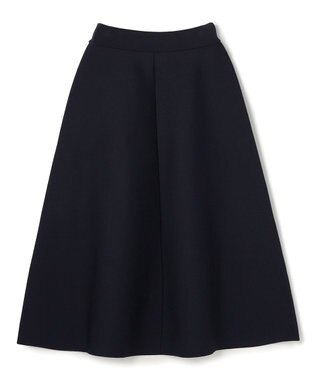 UNFILO L BEAUTY FORM KNIT フレアスカート セットアップ ネイビー
