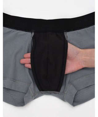 WACOAL MEN WACOAL MEN N.HOOLYWOOD COMPILEコラボ ボクサーパンツ 【気持ちいいパンツ】 綿混 フロントの安定性・快適性 毛玉になりにくい素材 前閉じ ローライズ WT3523 /ワコールメン グレー