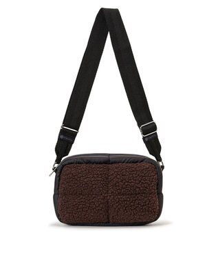 LeSportsac PUFFY CUBE CROSSBODY/ダークチョコレートシェルパ ダークチョコレートシェルパ