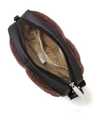 LeSportsac PUFFY CUBE CROSSBODY/ダークチョコレートシェルパ ダークチョコレートシェルパ