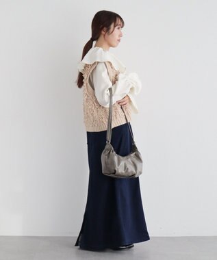 CRAFT STANDARD BOUTIQUE ヴィンテージライクギャザーショルダーバッグ Gray