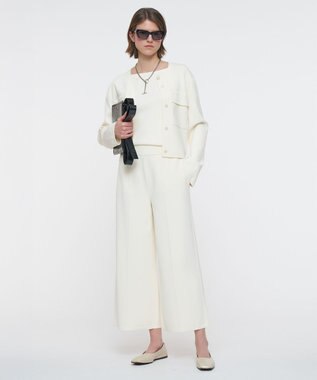 JOSEPH フルニードルビスコース　トラウザーズ Ivory