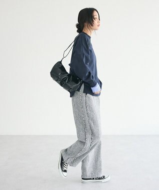 CRAFT STANDARD BOUTIQUE ヴィンテージライクギャザーショルダーバッグ Black