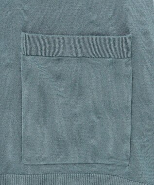 J.PRESS LADIES L 【洗える】SILKY RAYON STRETCH Vネック カーディガン グレイッシュグリーン系