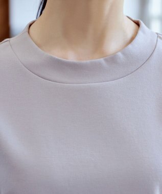 Tiaclasse L 【小倉優子さん着用・洗える・接触冷感・汗ジミ防止】“サマさまカットソー”ハーフスリーブベーシックトップス グレージュ