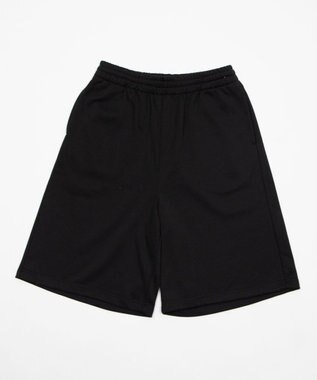 WEGO 【ユニセックス着用ITEM/SMサイズ展開/ウエストゴム】スウェットバギーショーツ ブラック