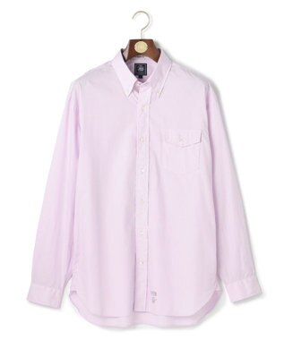 J.PRESS MEN 【J.PRESS ORIGINALS】【UNISEX】Cotton Broad Cloth B.D. Shirt / Baggy-Fit ピンク系