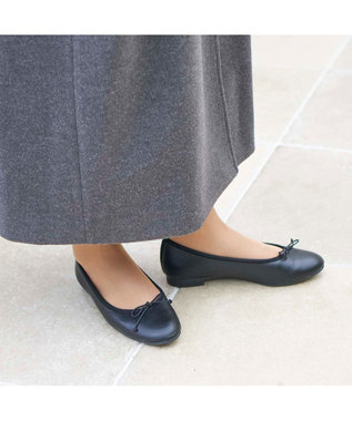 MODE ET JACOMO <MODE ET JACOMO>【レイン対応】ラウンドトゥバレエシューズ