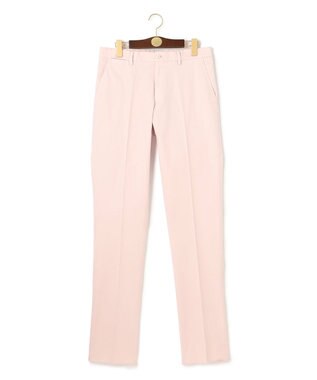 J.PRESS MEN オーガニックコットントリコチンストレッチ スローンパンツ ピンク系