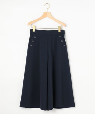 組曲 【洗える】ライトツイルストレッチセーラー パンツ ネイビー系
