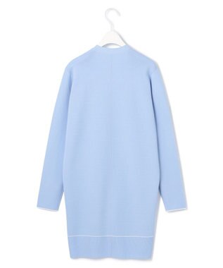 ICB 【洗える】 シンセティックフルニードル カーディガン サックスブルー系