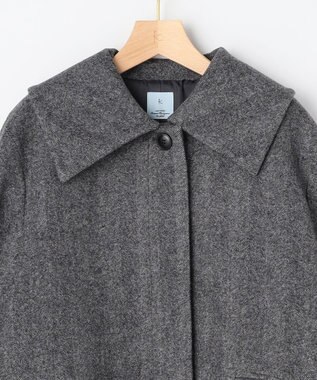 組曲 ウールモッサステンカラー コート モノトーン系8