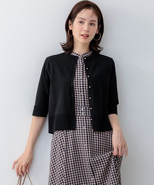 組曲 S 【先行予約】シアーニット5分袖 カーディガン