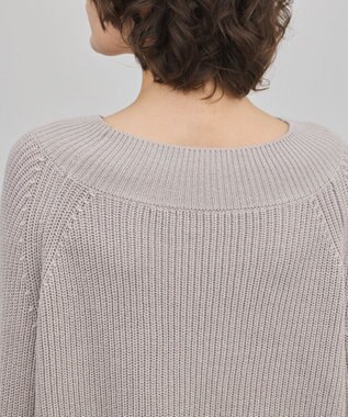 GRACE CONTINENTAL エンブロイダリーニットワンピース グレー