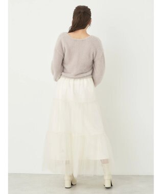 earth music&ecology ファークロスニットプルオーバー Lavender