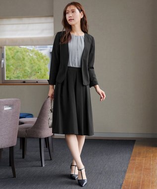 Tiaclasse L 【ダブルクロス】カラーレスジャケット ブラック