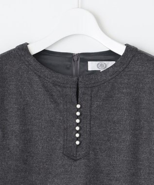 J.PRESS LADIES S アクアレジェンドウールジャージー ワンピース ライトグレー系