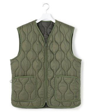 J.PRESS YORK STREET 【UNISEX】キルティング ベスト スモーキーグリーン系