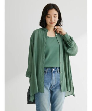 Green Parks レギュラー前後差シアーシャツ