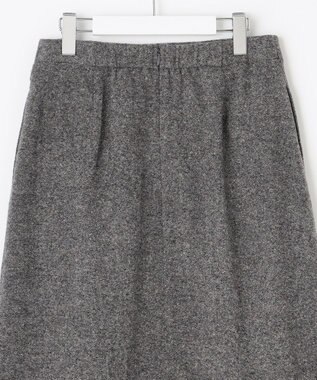 J.PRESS LADIES シルクネップ ツイード スカート ライトグレー系