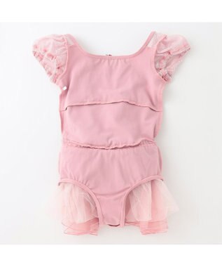 Chacott スカート付レオタード グレイッシュローズ