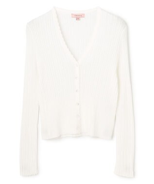 TOCCA EYELET AJISAI カーディガン アイボリー系