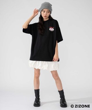 WEGO 【ユニセックス着用ITEM】別注ZIZONEグラフィックT（SS） ブラック