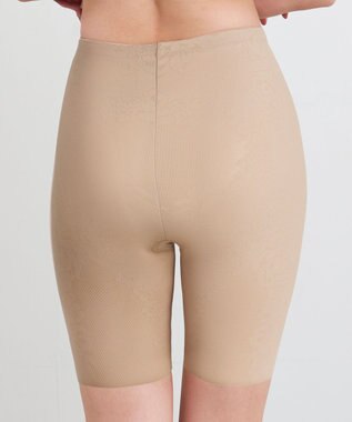 WACOAL 【-５歳の着やせシルエット】 ガードル ロング丈 二の尻キュッと おなかフラットに 吸汗速乾(本体) ラクに着用できる レディース GRC423 /ワコール カラシ