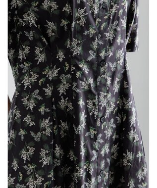 Te chichi 【LIBERTY FABRICS】ウエストタックワンピース ブラック