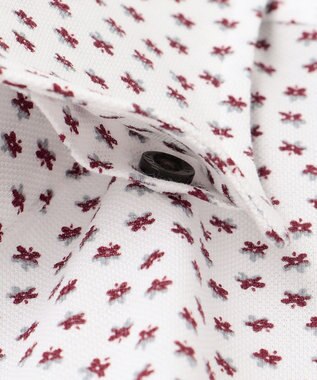 JOSEPH ABBOUD 【キングサイズ】ストレッチ コンパクトジャージープリント シャツ ワイン系5