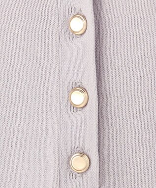 ANY SIS S 【アイスタッチ】ポロ ニット ライトグレー×オフ