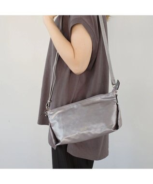 PELLE BORSA ミニショルダー Alive アライブ 4443 ガンメタ