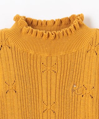 組曲 KIDS 【110-140㎝】リブニット マリーゴールド系