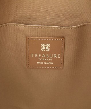 TOPKAPI 【TREASURE TOPKAPI】【26AW新色】マイルドサテン スカーフ柄 トートバッグ ネイビー