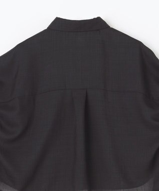 GRACE CONTINENTAL ショートポンチョシャツ ブラック